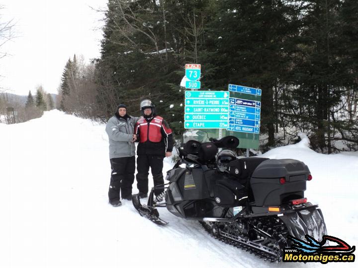 Snowmobile : Chateau Marie - My wood cabin in Canada