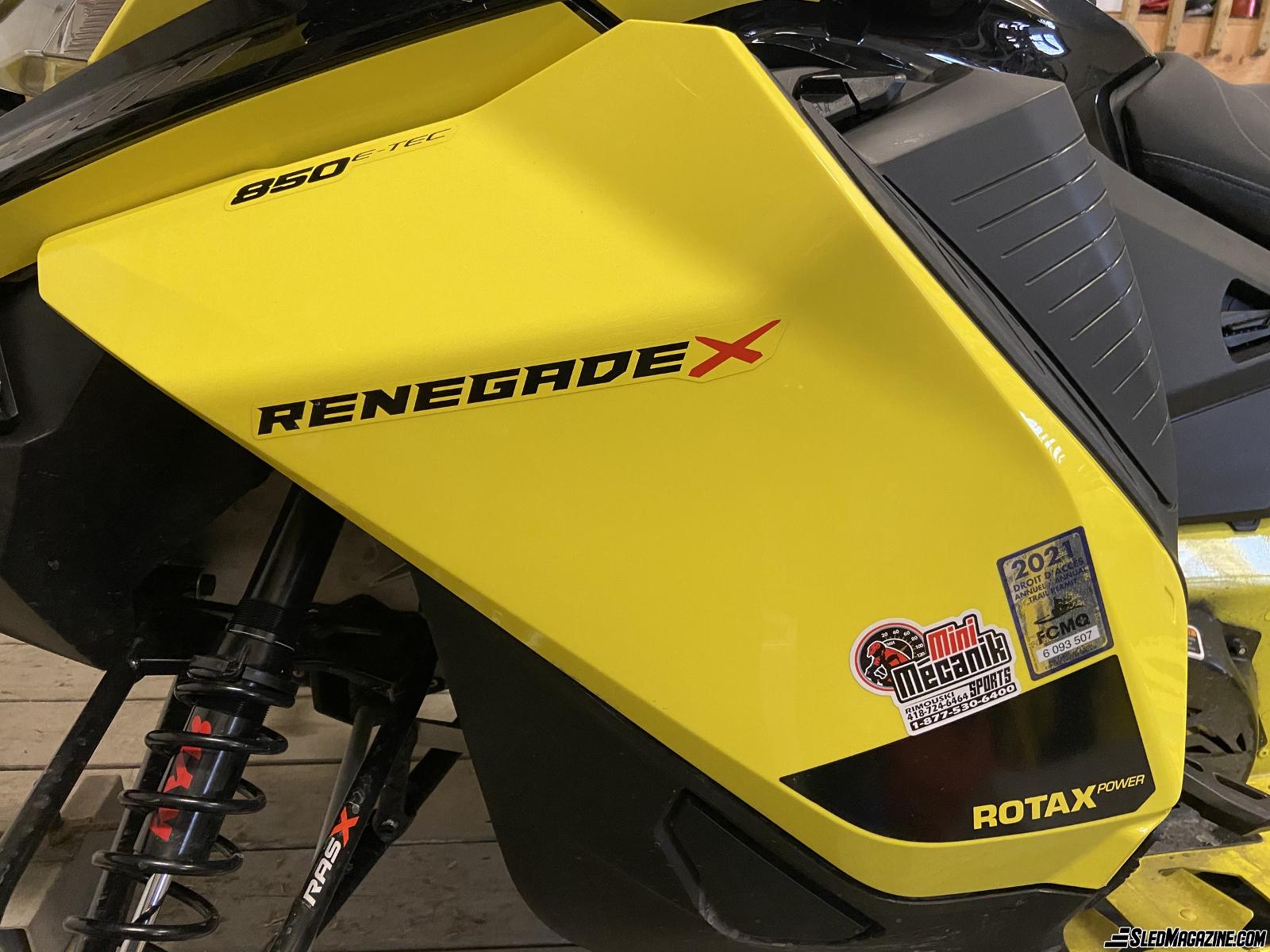 Snowmobile review Ski-Doo Renegade X 850 2021