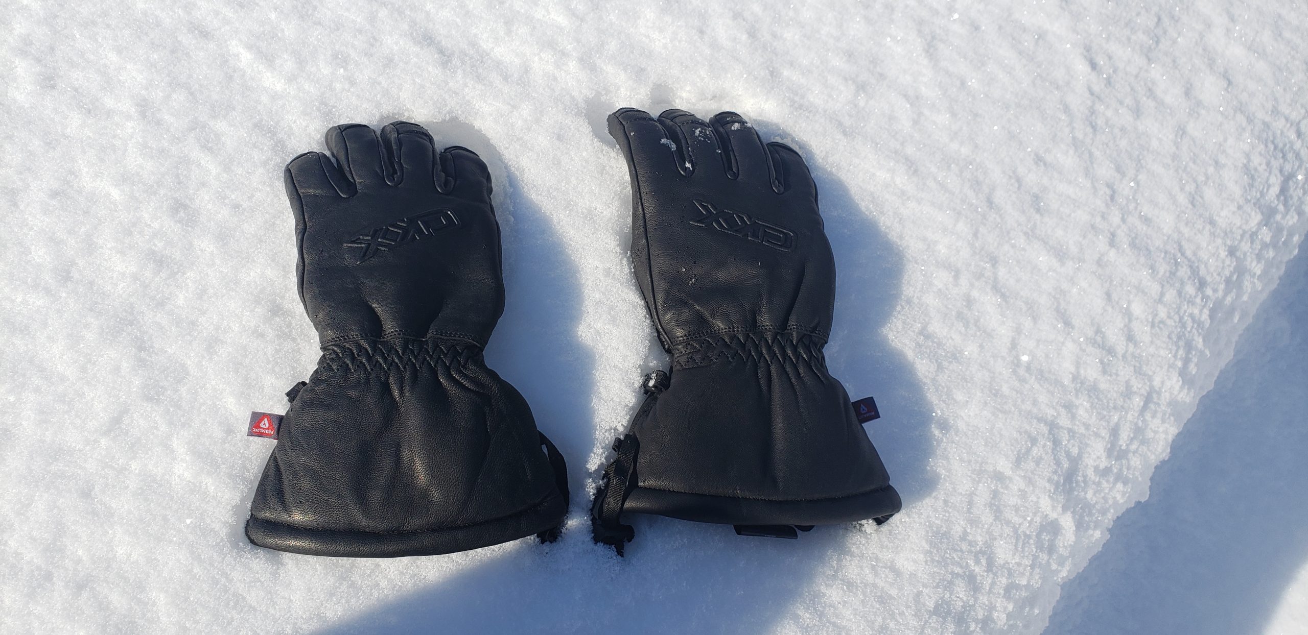 CKX Comfort Grip Leather Snowmobile Winter Gloves Unisex Black